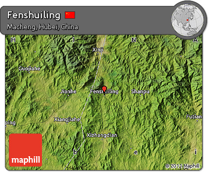 Satellite Map of Fenshuiling