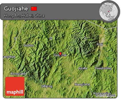 Satellite Map of Guojiahe