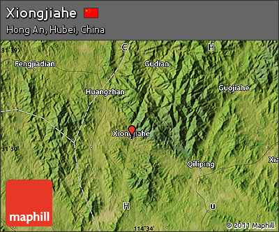 Satellite Map of Xiongjiahe