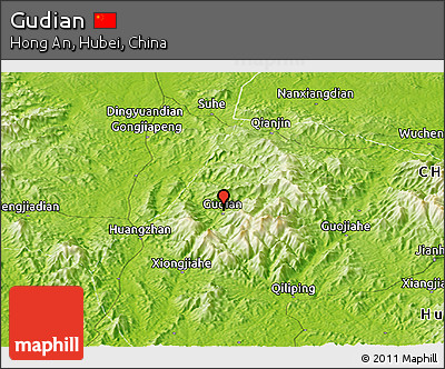 Physical Panoramic Map of Gudian