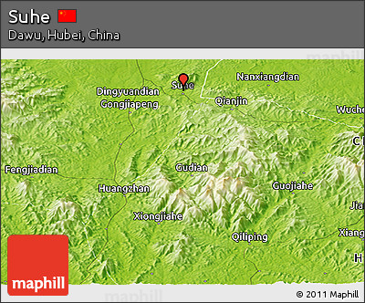 Physical Panoramic Map of Suhe