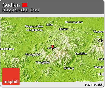 Physical Panoramic Map of Gudian