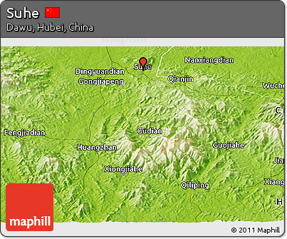 Physical Panoramic Map of Suhe