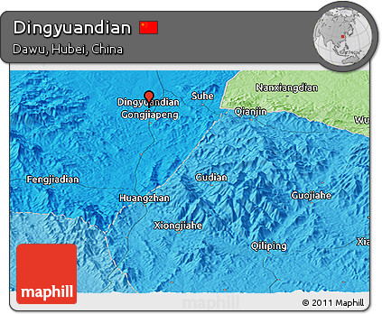 Political Panoramic Map of Dingyuandian