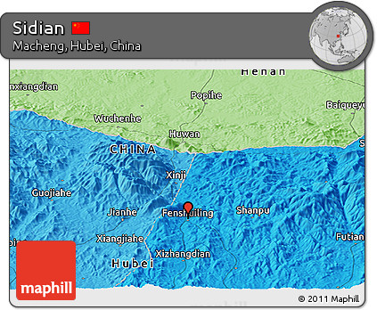 Political Panoramic Map of Sidian