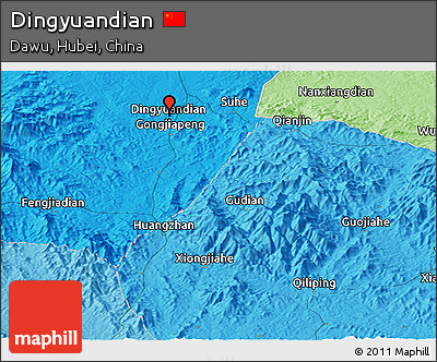 Political Panoramic Map of Dingyuandian