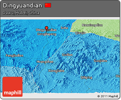 Political Panoramic Map of Dingyuandian