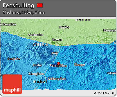 Political Panoramic Map of Fenshuiling