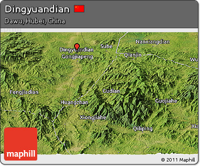 Satellite Panoramic Map of Dingyuandian