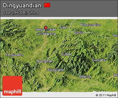 Satellite Panoramic Map of Dingyuandian