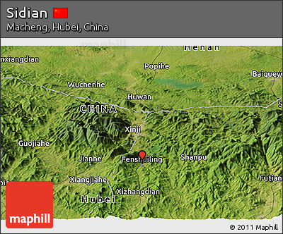 Satellite Panoramic Map of Sidian