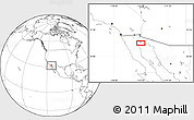 Blank Location Map of El Golfo de Santa Clara