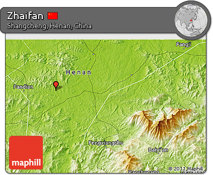 Physical 3D Map of Zhaifan