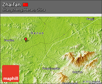 Physical 3D Map of Zhaifan