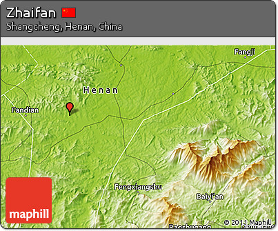 Physical 3D Map of Zhaifan