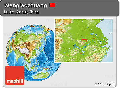 Physical Location Map of Wanglaozhuang