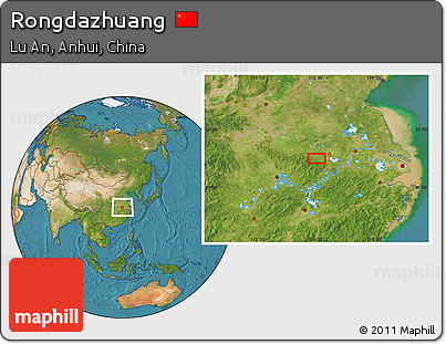 Satellite Location Map of Rongdazhuang