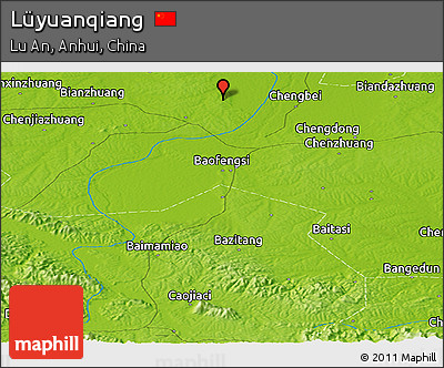 Physical Panoramic Map of Lüyuanqiang