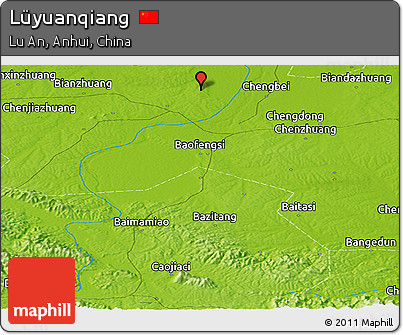 Physical Panoramic Map of Lüyuanqiang