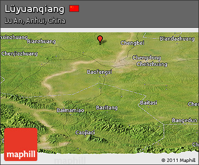 Satellite Panoramic Map of Lüyuanqiang