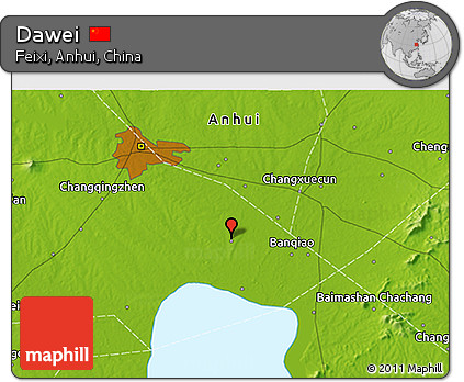Physical 3D Map of Dawei