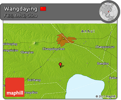 Physical 3D Map of Wangdaying