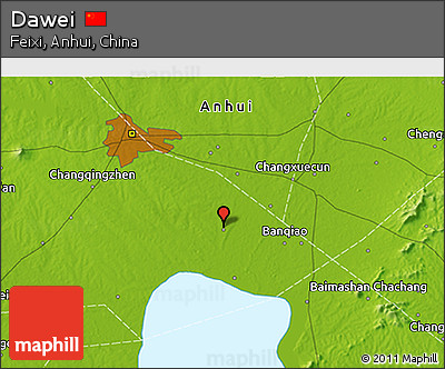 Physical 3D Map of Dawei