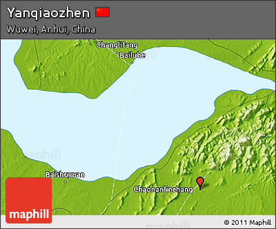 Physical 3D Map of Yanqiaozhen