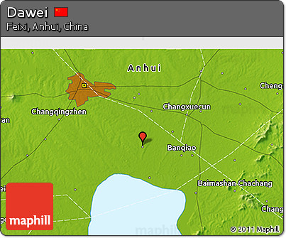 Physical 3D Map of Dawei