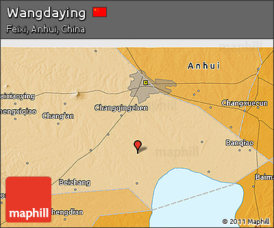Political 3D Map of Wangdaying
