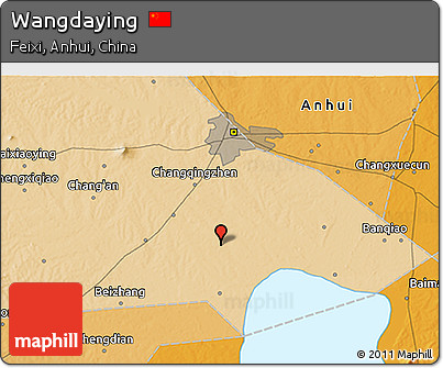 Political 3D Map of Wangdaying