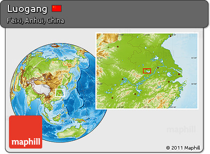 Physical Location Map of Luogang