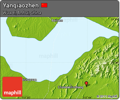 Physical Map of Yanqiaozhen