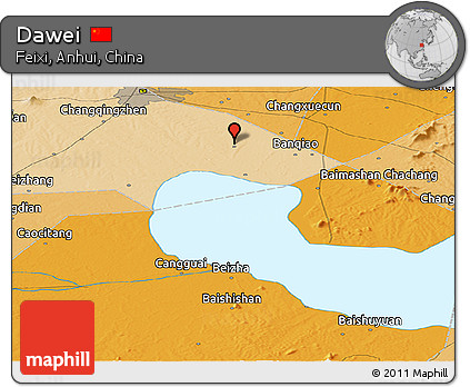 Political Panoramic Map of Dawei