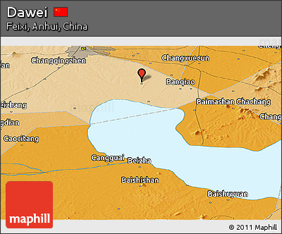 Political Panoramic Map of Dawei