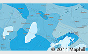 Political 3D Map of the area around 31° 39' 38" N, 119° 55' 30" E