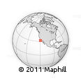 Outline Map of the Area around 31° 39' 38" N, 119° 46' 30" W, rectangular outline