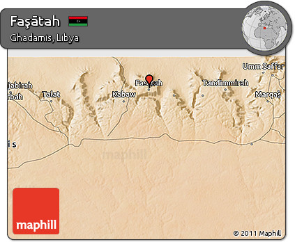 Satellite 3D Map of Faşātah