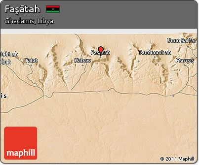 Satellite 3D Map of Faşātah