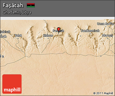 Satellite 3D Map of Faşātah