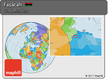 Political Location Map of Faşātah