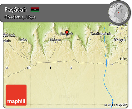 Physical Map of Faşātah