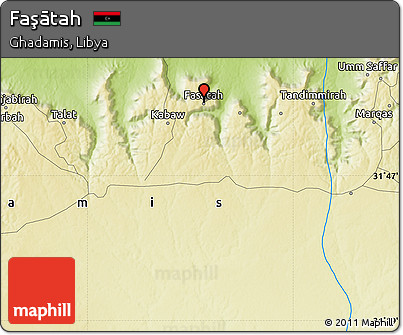 Physical Map of Faşātah