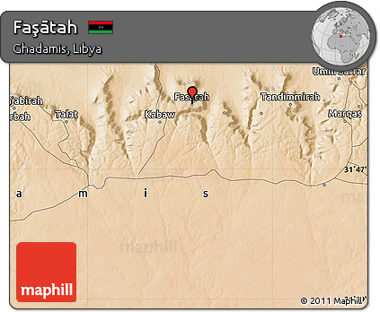 Satellite Map of Faşātah