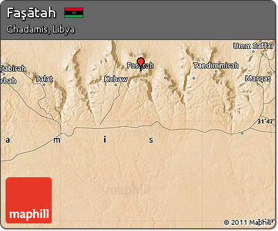 Satellite Map of Faşātah