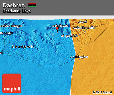 Political 3D Map of Dashrah