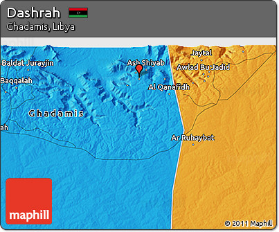 Political 3D Map of Dashrah