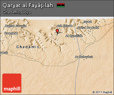 Satellite 3D Map of Qaryat Al Fayāşilah