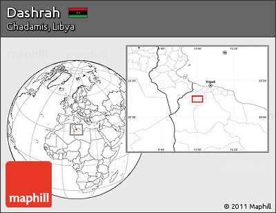 Blank Location Map of Dashrah