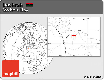 Blank Location Map of Dashrah